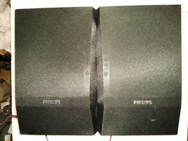 9CC84 PAIR OF SPEAKERS, PHILIPS MCM196D, 4 OHM, 9&quot; TALL, 5-3/4&quot; WIDE, 6-... - $18.69