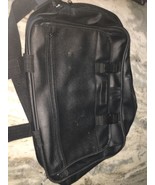 Leather Dowel 14.5&quot;x16&quot;x5.5&quot; Business Cases - Black Messenger Bag - $36.55 CAD