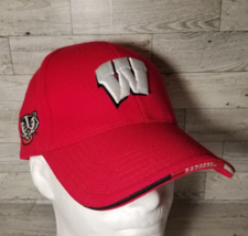 Wisconsin Badgers Steve &amp; Barry&#39;s Vtg Hat Cap One Size Wool Blend Red NCAA - £9.27 GBP