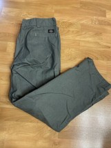 Dickies Cargo Green Fit Straight Leg Multi Pocket Work Pants Men&#39;s 40x31 - $12.87