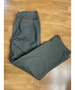 Dickies Cargo Green Fit Straight Leg Multi Pocket Work Pants Men&#39;s 40x31 - £10.13 GBP