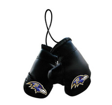 Baltimore Ravens NFL Mini Boxing Gloves Rearview Mirror Auto Car Truck - £7.46 GBP