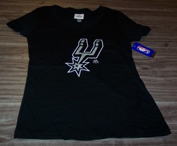 Women&#39;s Teen San Antonio Spurs Nba Basketball T-shirt Large New w/ Tag - £15.82 GBP