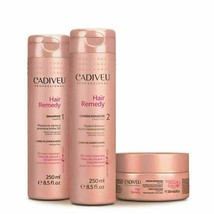 Cadiveu Hair Remedy Kit Complete Home Care Set 3X Products New With Box  - £59.41 GBP
