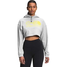 The North Face Womens Cropped Hooded Logo Top Size Medium Color Light Gray - £53.39 GBP