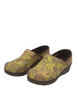 Sanita Women&#39;s Lace Floral Slip On Comfort Clogs Shoes 37 US 6 - £35.03 GBP