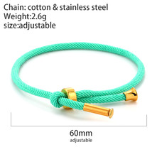 Charm Braided Chain Bracelet for Men Gold Color Women&#39;s Link Bracelets Milanese  - £11.28 GBP