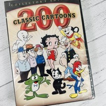 200 Classic Cartoons 4 Disk Collector&#39;s Edition Woody Woodpecker Popeye - £16.10 GBP