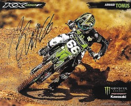 Arnaud Tonus, Supercross, Motocross, Signed Autographed Monster 8x10 Photo Card - £50.59 GBP