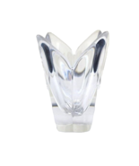 Orrefors Lotus Vase Clear Glass Signed - £34.70 GBP
