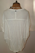 New Womens Prana NWT S Seaboard Short Sleeves Top White Cotton Hemp Orga... - $84.15