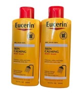 2 Bottles Eucerin Skin Calming Body Wash Fragrance Free, 16.9 fl oz Each... - £63.07 GBP