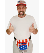 USA All American Costume Set - Fanny Pack with Merica Hat - Everything I... - £9.58 GBP