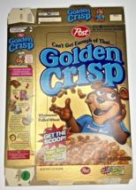 1996 Empty Golden Crisp 18OZ Cereal Box SKU U200/337 - $18.99