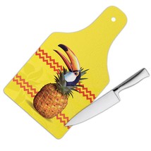 Toucan Pineapple Fusion : Gift Cutting Board Bird Tropical Fruit Modern Graphic  - £23.24 GBP