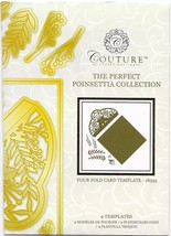Couture. The Perfect Poinsettia Collection 4 Fold Card Template 18595 Di... - $10.71
