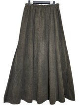 CP Shades Sausalito Medium Women Corduroy Maxi Skirt Brown Lagenlook Min... - $62.99