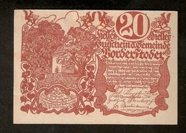 Austria Gutscheind. Gemeinde VORDERSTODER 20 heller 1920 Austrian Notgeld - £3.93 GBP