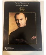 Phil Collins Do You Remember Vintage Sheet Music - £6.21 GBP