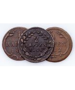 1812-1844 Swiss Cantons 1 &amp; 2 Rappen Coin lot of 3 (VF-AU) - €80,58 EUR