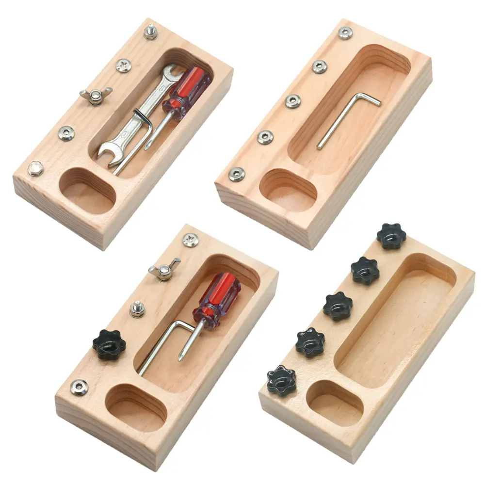 Game Fun Play Toys Montessori Busy Board Screw Bolt Set Game Fun Play Toyss for  - £25.43 GBP