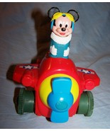 Arco Walt Disney Mickey Mouse in Red Airplane-7 inches tall - £11.40 GBP