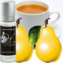 White Tea &amp; French Pears Premium Scented Roll On Fragrance Perfume Oil Vegan - £10.30 GBP+