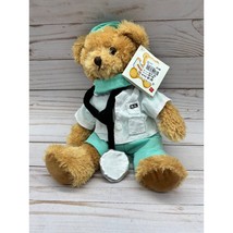 Russ Berrie Doc with Dr. outfit 12&quot; Tan Plush Stuffed Animal 2019 34299 NWT - £14.82 GBP