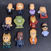 Lot of 11 Marvel Avengers Chibis Mini Action Figure Bulls i Toys - £10.07 GBP