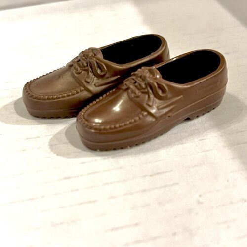 Barbie Shoes ~ Fashionistas Fever ~ KEN Allen Grandpa BROWN CASUAL LOAFERS - $10.39