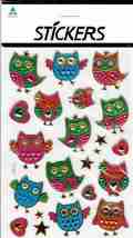 3D Owl birld Animal Craft Kindergarten Sticker 23x15 cm/9x6 inch - £3.19 GBP