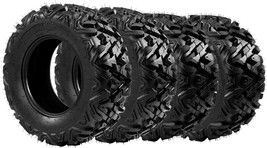 TUFFIOM Set of 4 ATVUTV Allterrain Tires 25x812 Front 25x1012 Rear, 6 PR... - $306.37
