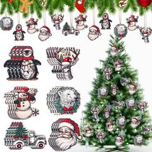 Syhood Vintage Wooden Christmas Ornaments 24 Pcs Snowman Santa Elk Bear - $79.00 MXN Syhood Vintage Wooden Christmas Ornaments 24 Pcs Snowman Santa Elk Bear - $79.00 MXN