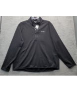 Eddie Bauer Activewear Shirt Mens 2XL Black Stretch Running 1/4 Zip Mock... - $38.60 CAD
