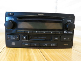 Toyota OEM Rav4 Celica Highlander 4Runner AM FM Radio Tape CD Player 86120-2B761 - $93.49