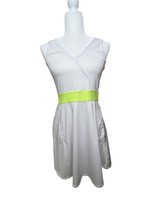 Kyodan Sleeveless Faux Wrap Dress Neon Waistband P/S Tennis Core Outdoor... - $293.15 MXN
