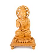 Incredible Buddha statue 60cm hand-carved quality white Kadamb wood alta... - $2,899.00