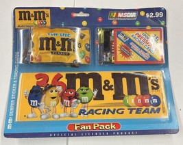 Nascar M&amp;M Racing Team Collectible Fan Pack Bumper Sticker &amp; Trading Card - £4.41 GBP