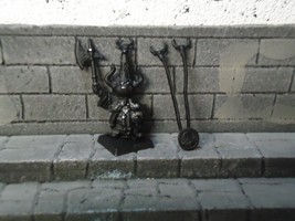 chaos dwarf lord/hero/champion axe and backpack warhammer fantasy metal - $30.69