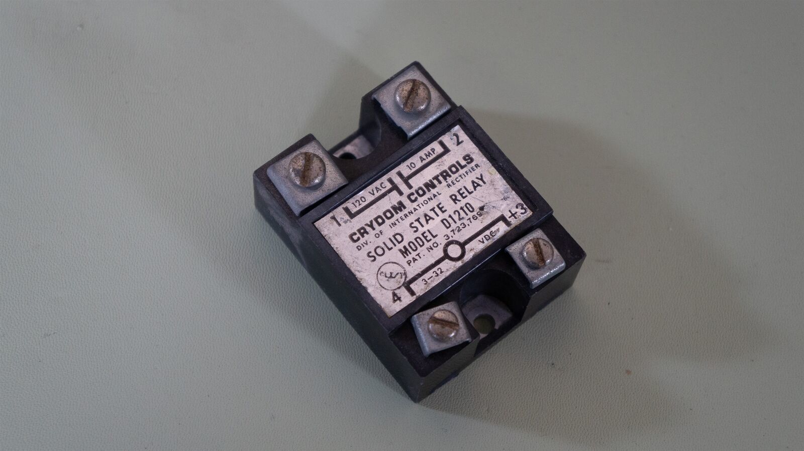 Crydom D1210 Solid State Relay , 120VAC , 10A - $9.77