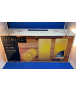 Box of 3 Real wax Flameless candles complete with batteries - £31.16 GBP