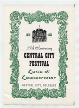 Central City Festival 1960 Colorado Brochure &amp; Program Lucia di Lammermoor  - £21.81 GBP