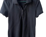 Amazon Essentials Small Black Polo Shirt Short Sleeved Plain Knit - £5.80 GBP