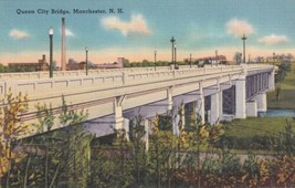 Queen City Bridge Manchester New Hampshire NH Postcard C27 - £2.23 GBP