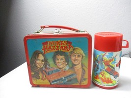 Vintage 1980 Aladdin Dukes Of Hazzard Metal Lunchbox Complete With Thermos - $126.71