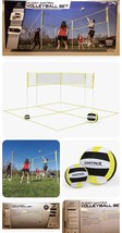4 Way Matrix Volleyball Net Full Set Crossnet 2 Balls Pump Needle Lines ... - $65.00