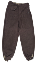 RARE VTG 40s/50s Brown Wool Snow Pants | Side Button/Zipper Ankle | Wome... - $1,812.52 MXN