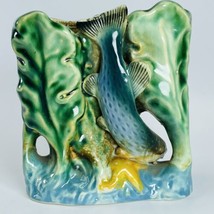 Star Fish Wall Pocket Planter Ceramic Ocean Underwater Kitch MCM VTG Mid Century - £15.37 GBP