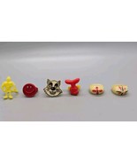 Vintage Lot Of 6 Plastic Children&#39;s Rings Prize Cereal Box Toy (B) - £10.02 GBP