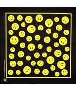 Carolina Creative Bandanna (Smiley Face Black) Novelty 22&quot; x 22&quot; Hav-A-Hank - €7,47 EUR